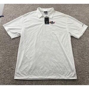 Nike Golf Shirt Mens XXL White Nike Dri Fit Polo Performance‎ Light Comfort